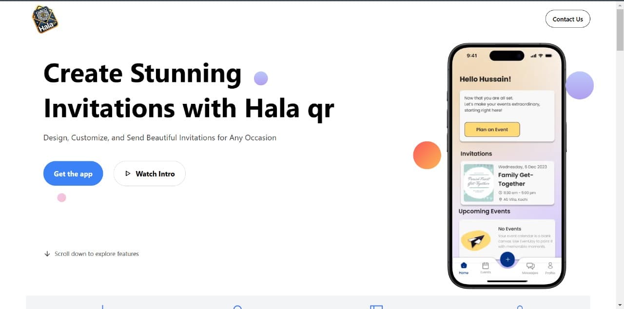 Mobile App Landing Page